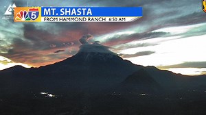 5.6K views · 39 reactions | Beautiful Shasta sunrise with lenticular clouds hovering over the top. -Bobby J | KOBI-TV NBC5 | Facebook