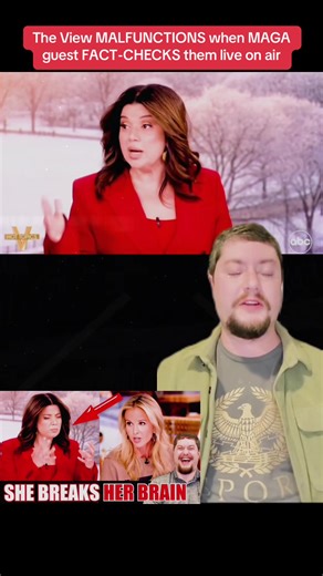 Part1: The View MALFUNCTIONS when MAGA guest FACT-CHECKS them live on air #breakingnews #politibrawl #viral #trump #politicstiktok