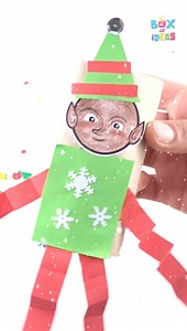 Funny Christmas Elf craft! 🎄🌟 Template & Tutorial 👉https://boxofideas.uk/diy-christmas-elf-on-the-shelf-idea-for-kids-an-easy-craft-with-shapes/ | Box of Ideas