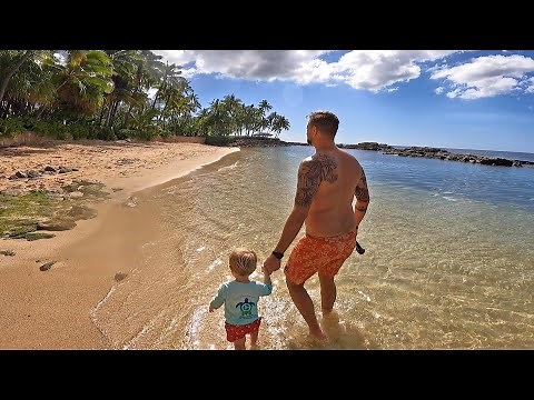 We Went To Secret Beach & Paradise Cove In Oahu! | Our Last Full Day At Disney's Aulani Resort!