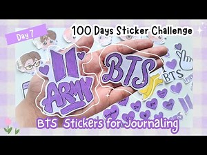 Day 8 | 🪻💜 Making BTS Stickers | BTS Stickers