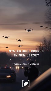 FBI and local residents have been alarmed by mysterious drones spotted for weeks across New Jersey. An Enigma user reported a "car-sized stationary V-shaped object", listen to her story. Have you seen this?🤔 Report it to Enigma! #drone #newjersey #UAP | Enigma Labs