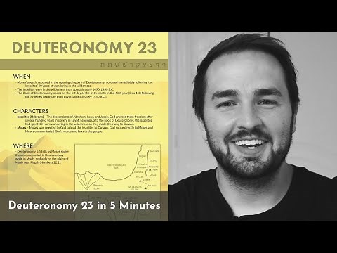 Deuteronomy 23 Summary: 5 Minute Bible Study