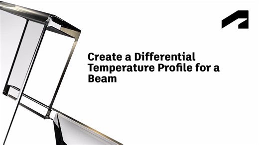Create a differential temperature profile for a beam | Autodesk