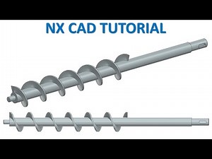 NX CAD Tutorial #112 | 3D Shaft Helical Design Basic Beginners