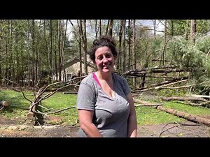 Burke County, North Carolina resident describes what it was like during a tornado warning.