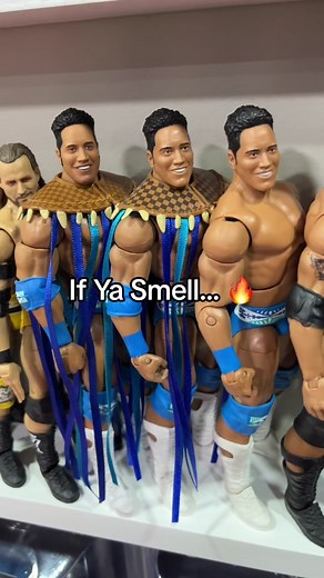 The Rock Collection 🪨 #therock #romanreigns #codyrhodes #wwe #wrestlemania #wrestling #wwefigures #wwetoys #wwefigures #actionfigures