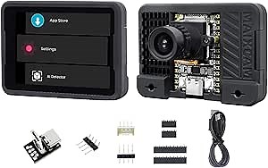 Sipeed MaixCAM 1TOPS NPU RISCV Development Board, 256MB DDR3 C906 RISC-V CPU SBC, AI Smart Vision Sensor for AI Face Recognition/Object Tracking, Support Phython C/C++ Programming (MaixCAM Baisc)