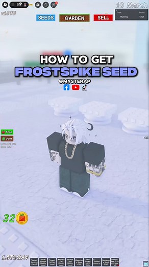 10K views · 66 reactions | HOW TO GET FROSTSPIKE SEED IN GROW A GARDEN | ROBLOX #growagarden #roblox #gaming #showcase #tutorials | Mysterap | Facebook