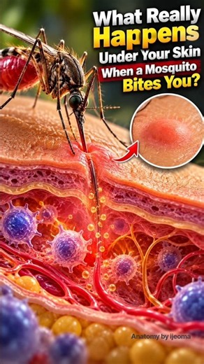 What Happens Inside Your Skin After a Mosquito Bite? (3D Animation) | Immune Reaction Explained