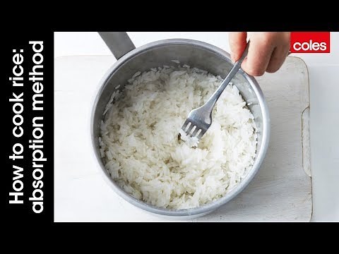 How to cook rice: absorption method