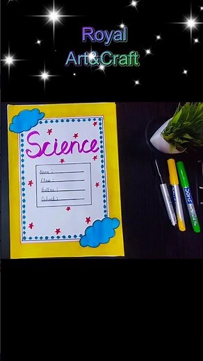 Science Front Page Design Idea 🧬 | Quick & Easy for Students #youtubeshorts #scince