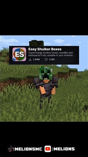 Mod : Easy Shulker Box #feedshorts #minecraft #gaming #minecraftshorts #minecraftmods