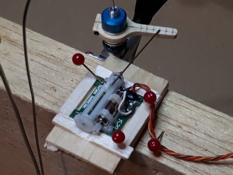 CO2 motor for RC operation, test setup