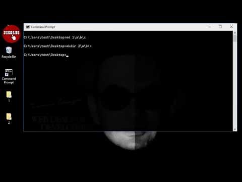 Cmd Tutorial 2 - Creates a directory folder or subdirectory subfolder ( Windows Command Prompt )
