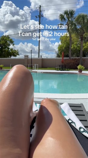 Not bad for a base tan #tanning #spring #poolday #microinfluencer #girlythings