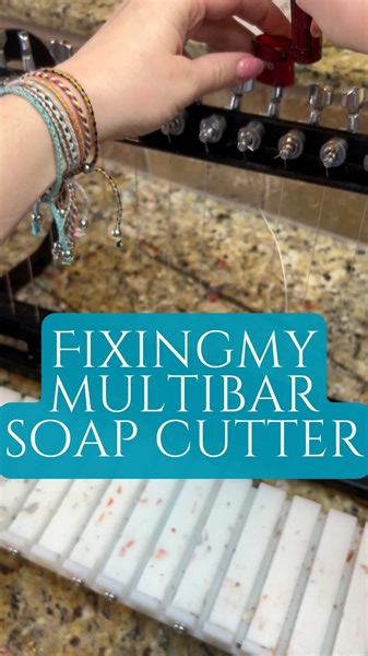 1.8K views · 7.2K reactions | Back to Day 1 of no broken strings  #soap #soapcutter #guitarstrings #guitarstringsounds #coldprocesssoap #barsoap #greekmythologysoap #acotarsoap #percyjacksonsoap | Gilded Shimmer Soaps | Facebook