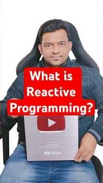 What is reactive programming? #java #springplatform #javainterview #education #coding