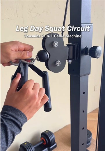 Squat Smarter. 🚀 Leg day: Cable squat session. Constant tension. Better depth. Zero excuses. Build the foundation, one rep at a time. Did you use to think cables were just for accessories, but once you tried high-volume cable squats, your leg pump reached a whole new level. 💥 #LegDay #WorkoutHacks #FitnessMotivation #LegWorkout #Tousains