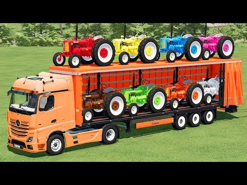 TRANSPORTING ZETOR MINI TRATORS WITH TESLA TRUCK - Farming Simulator 22