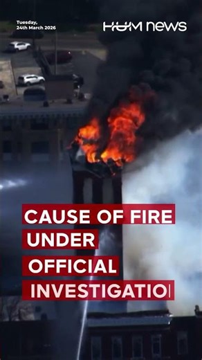 Historic Courthouse Completely Engulfed in Flames #breaking #news #fire