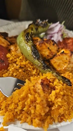 Juicy Chicken Kebab with Fluffy Bulgur 🍗✨