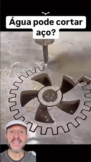 Água pode cortar aço? O que tem dissolvido nela?