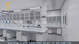 [Hot Item] Science Lab All Steel Table Bench Furniture with Movable Cabinets for Medical, Clinic and Dental Supplies