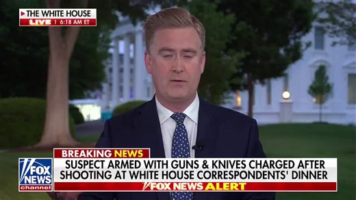 🚨 PETER DOOCY just dropped the CHILLING details straight from President Trump! The shooter was trying to “break down the door, shoot his way through the door and then go right up that center aisle and shoot as many people as possible” at the White House Correspondents’ Dinner!