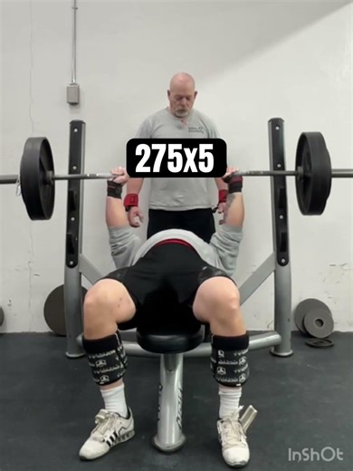 Bench Day | 305x1 and 275x5 #benchpress #54yearsold