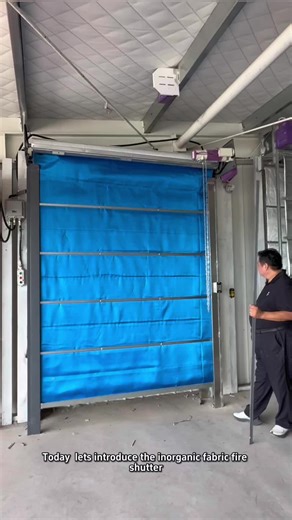 🚒Need reliable fire protection?This inorganic cloth shutter has your back.Durable,effective,and space-saving.#SafetyFirst #FireShutter