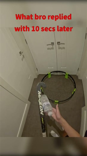 Bro always one upping me! #hockey #sport #trickshot