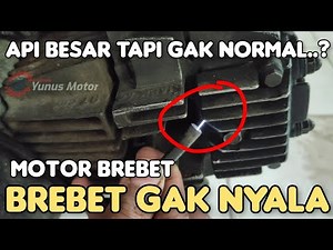 Aneh..?Api besar, busi baru tapi motor brebet tidak bisa nyala..? simak penyebabnya.