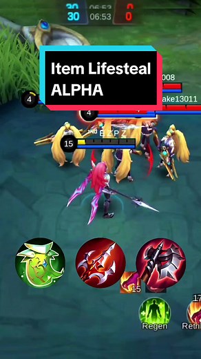 Alpha Mobile Legends Full Lifesteal Build 2024