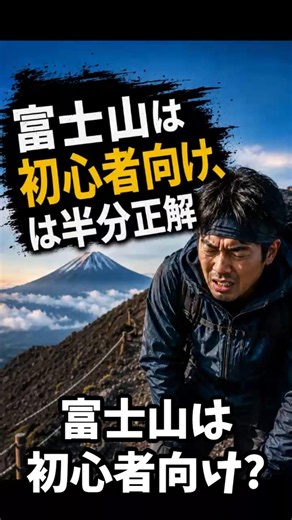 富士山は初心者向け、は半分正解