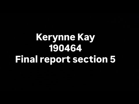 Section 5: Final Critical Reflection Report- KerynneKay-190464