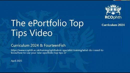 The ePortfolio Top Tips Video