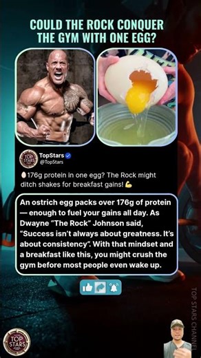 Could The Rock Conquer the Gym with One Egg?