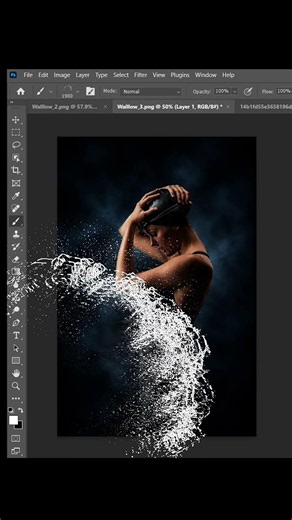 Realistic Water Splash Photoshop Brush for Sports Photos 💦🔥