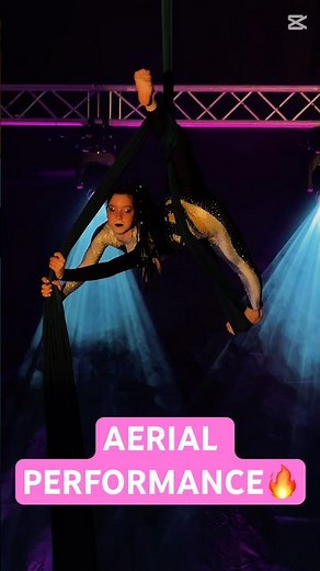 Starcie Aniołów 2026 Zuzia Niedzielska Aerial Silks Performance Powerful Drops Aerial Acrobatic Show