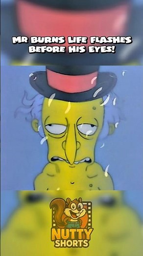 Mr. Burns Life Flashes Before His Eyes! 👀 #simpsons #shorts