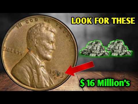 The RARE 1953-D Wheat Penny Worth THOUSANDS! 💰 Old & Dirty Pennies That Could Make You Rich!