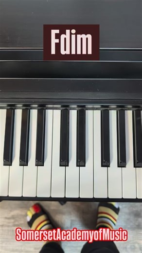 F Diminished Chord #pianotutorial #easypiano #pianochords #diminishedchords | Somerset Academy of Music