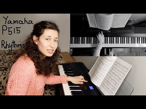 Yamaha P515. Rhythm accompaniment feature. Demo with all 40 onboard samples.Free improv & jazz tunes