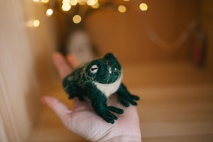 Needle Felted Frog Toy – Handmade Wool Frog With Wire Legs, Art Doll, Cute Frog Decor - Etsy Canada