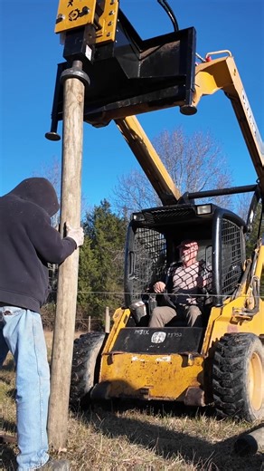 Driving Fence Posts - Tractor vs Skid Steer! Part 27 | My Cluttered Garage | Facebook