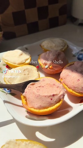Delicious Sorbet in Fruit Shells Recipes