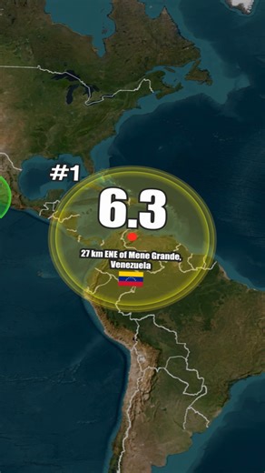 48K views · 359 reactions | top 3 largest earthquakes on September 25, 2025 A strong magnitude 5.7 struck in the North Pacific Ocean, about 175 km from Mexico, early in the morning local time. A strong magnitude 5.8 hit Mene Grande, Venezuela, also in the early morning. And late in the evening, another very strong magnitude 6.3 earthquake shook Mene Grande, Venezuela #earth44 #earthquake #earthquakes #fyp #viral #trending | Earth44 | Facebook