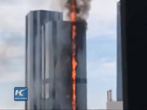 20K views · 453 reactions | Fire damages high-rise building under construction in Liaoning, NE China. No casualties reported. | China Xinhua News | Facebook