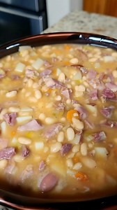 Nothing hits like a bowl of homemade bean & ham soup 😍🍲Thick, hearty, and full of comfort in every bite.Full recipe in the comments 👇 | Heavenly Recipes